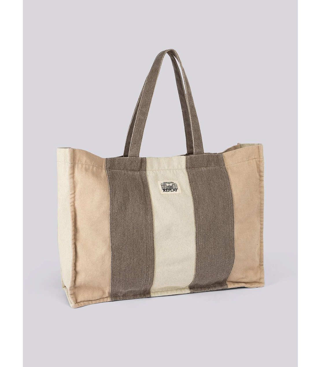 ストライプショッパーバッグ 詳細画像 ベージュ 2